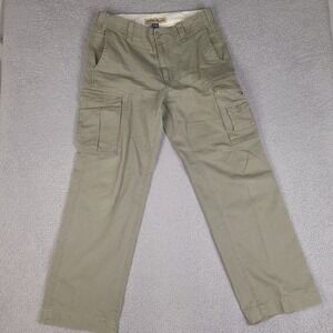 Fossil Brand Cargo Pants Mens 36x33‎ Green Utility Pockets Cotton